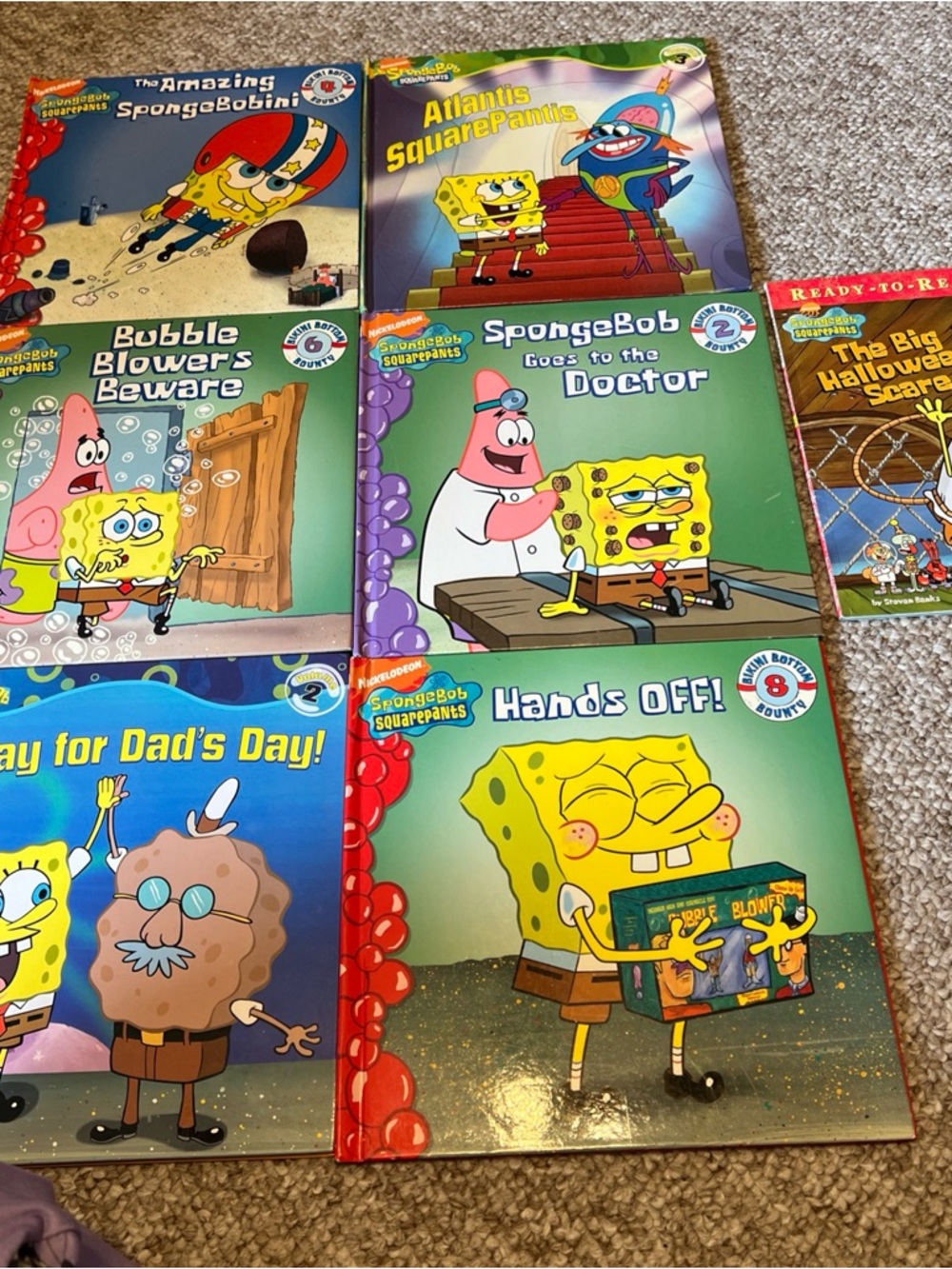 SpongeBob SquarePants Kids Book lot (7 books)